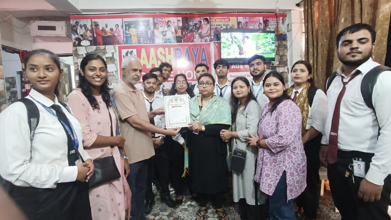 IIBM Patna and CED Patna Organise Heartwarming Event at Aashraya Old Age Home